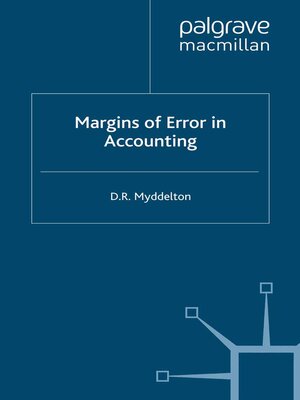 cover image of Margins of Error in Accounting